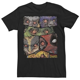 Men's Marvel Zombies Group Shot Panels Graphic Tee