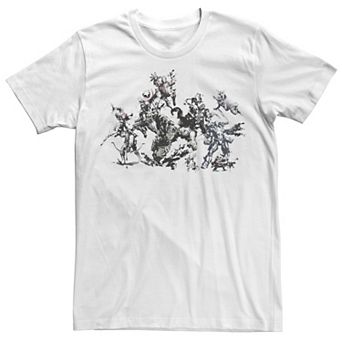 Men's Marvel Avengers Splat Art Poster Graphic Tee