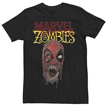 Men's Marvel Zombies Deadpool Zombie Head Graphic Tee