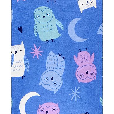 Toddler Girls Carter's 4-Piece Owl Snug Fit Cotton Pajamas