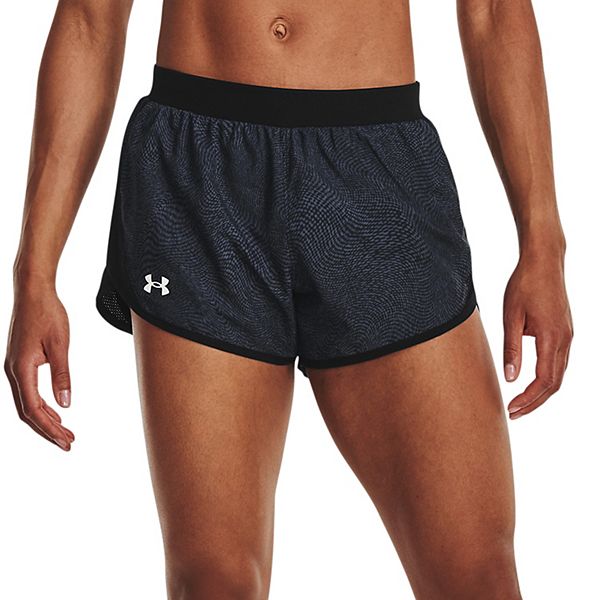 Black Under Armour Fly By 2.0 Womens Running Shorts 