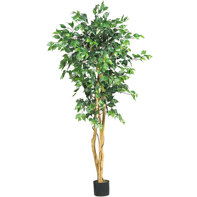 nearly natural 5-ft. Silk Ficus Tree, Multicolor