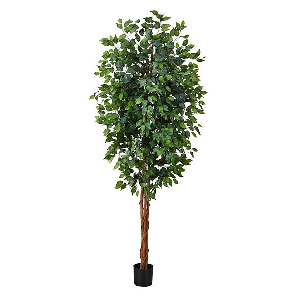 Nearly Natural 7 Ft Silk Ficus Tree