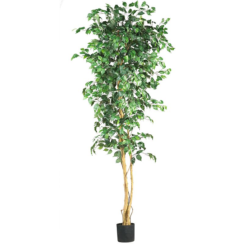 nearly natural 7-ft. Silk Ficus Tree, Multicolor