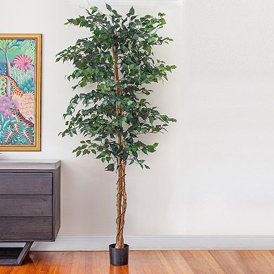 nearly natural 7-ft. Silk Ficus Tree