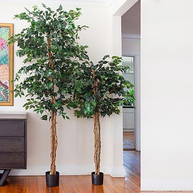 nearly natural 7-ft. Silk Ficus Tree