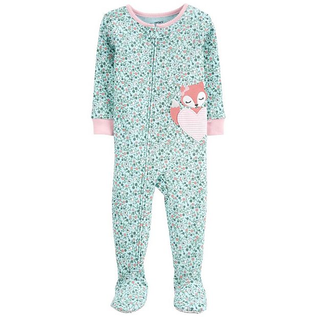 Carters baby girl online pajamas