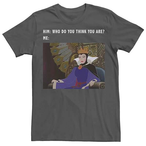 Disney's Snow White Men's Evil Queen Meme Graphic Tee