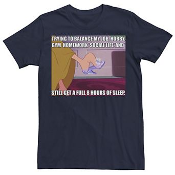 Disney's Cinderella Men's Trying To Balance Meme Graphic Tee