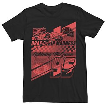 Disney / Pixar's Cars Men's McQueen Drag Strip Poster Graphic Tee