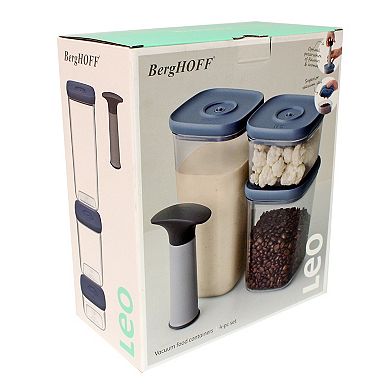 BergHOFF Leo 4-pc. Vacuum Food Container Set