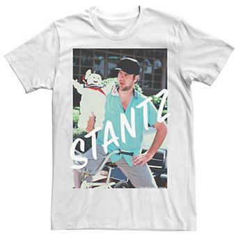 Men's Ghostbusters Stantz On Bike Photo Graphic Tee