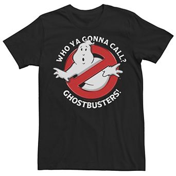 Men's Ghostbusters Who You Gonna Call Circle Text Graphic Tee