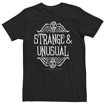 Men's Beetlejuice Strange & Unusual Distressed Skulls Graphic Tee