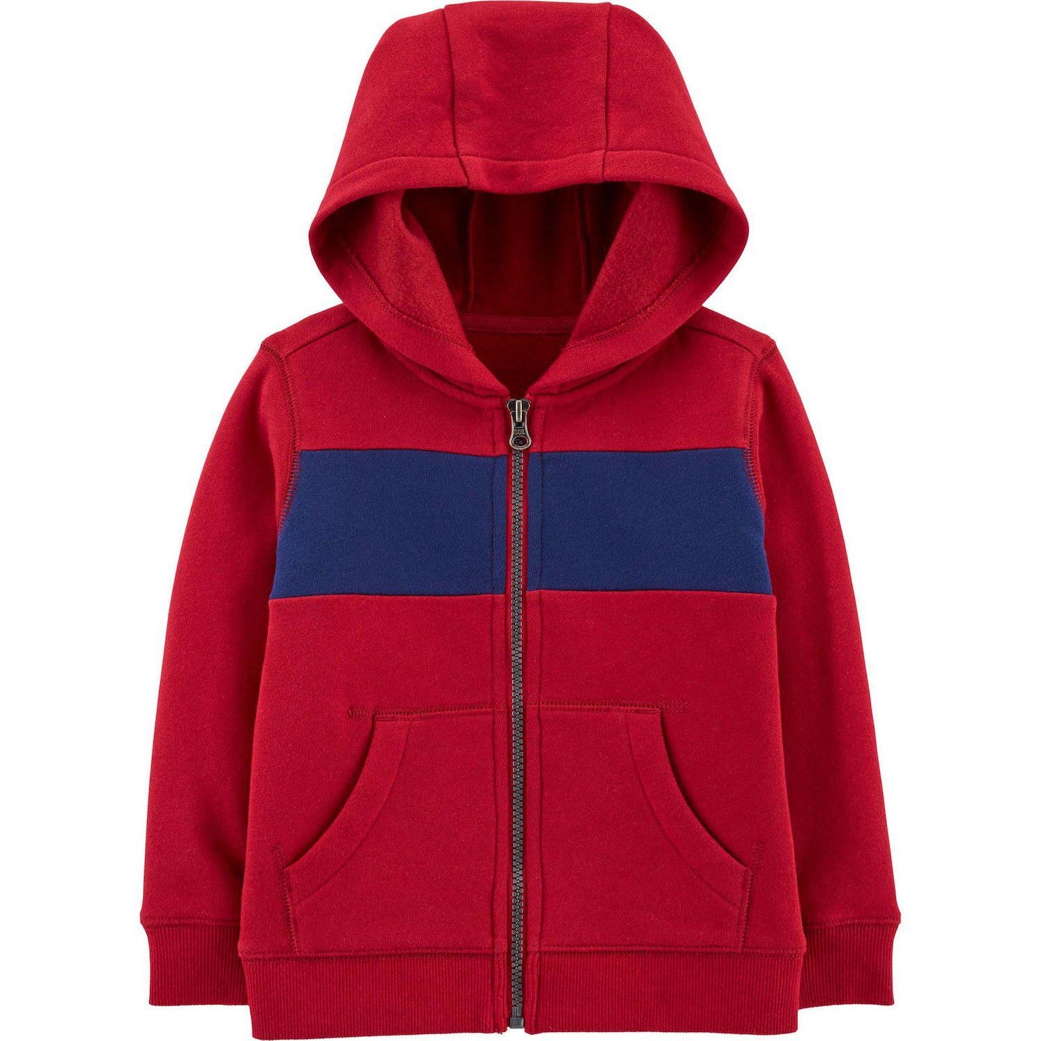 toddler boy red zip up hoodie