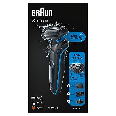 Braun Series 5 5049cs Easy Clean Electric Razor for Men with Charging Stand