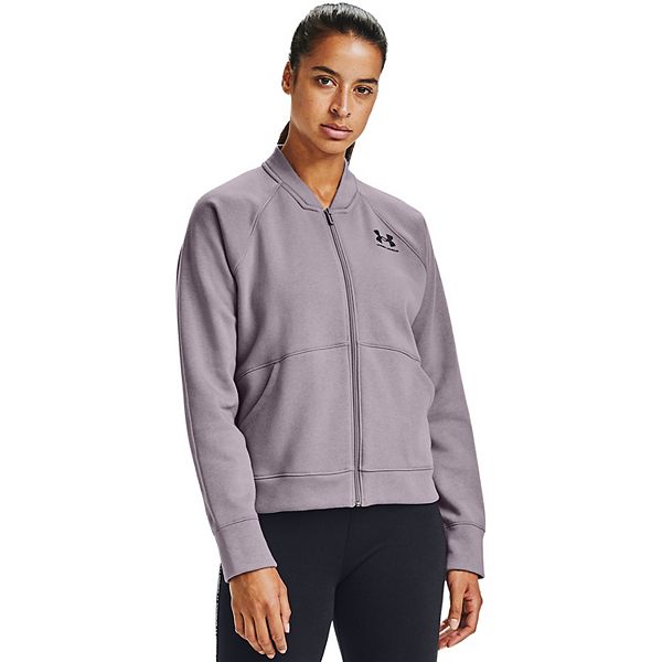 under armour fleece bomber jacket