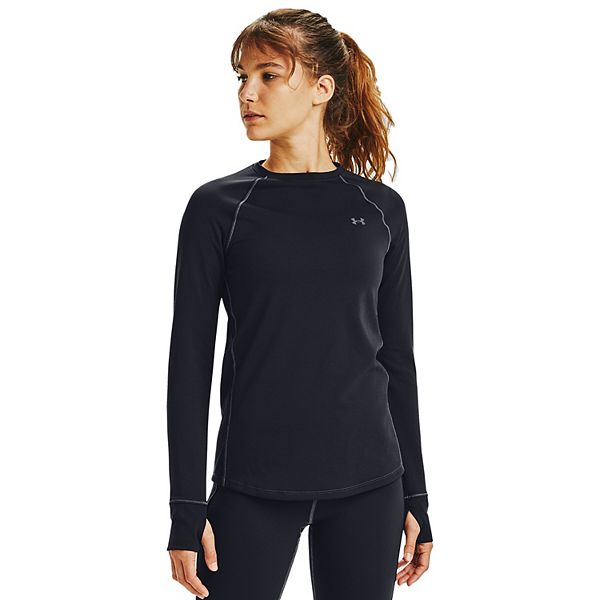 Empuje hacia abajo subterráneo natural Women's Under Armour ColdGear Base Layer Crewneck Tee