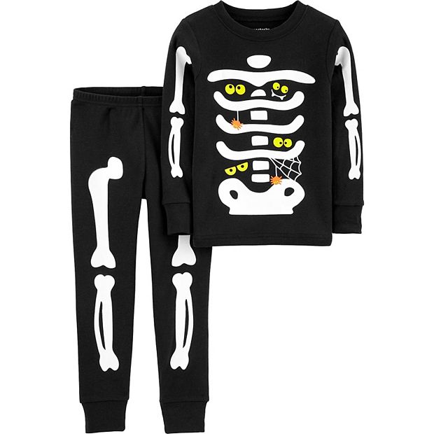 Baby Boy Carter's 2-Piece Halloween Skeleton Pajamas