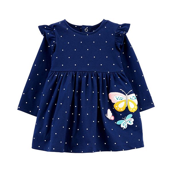 Baby Girl Carter's Ruffled Polka-Dot Dress