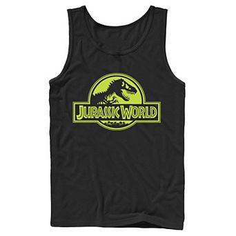 Men's Jurassic World Neon Logo Tank Top