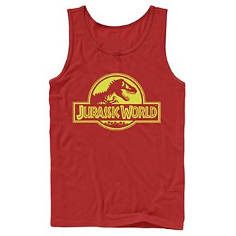 Men's Jurassic World Neon Logo Tank Top
