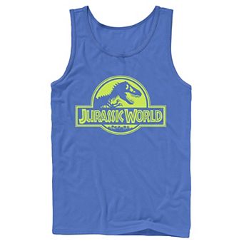 Men's Jurassic World Neon Logo Tank Top