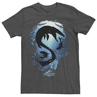 Men's Jurassic World Underwater Silhouette Tee