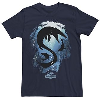 Men's Jurassic World Underwater Silhouette Tee