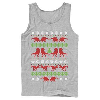 Men's Jurassic Park Knit Style Tank Top