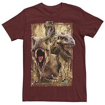 Men's Jurassic World Killer Dinosaur Collage Tee