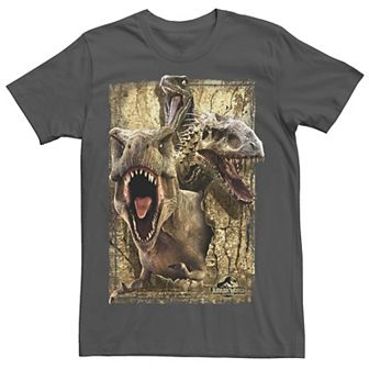 Men's Jurassic World Killer Dinosaur Collage Tee