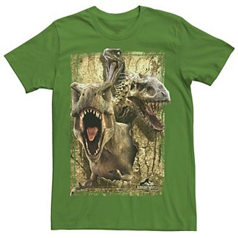 Men's Jurassic World Killer Dinosaur Collage Tee