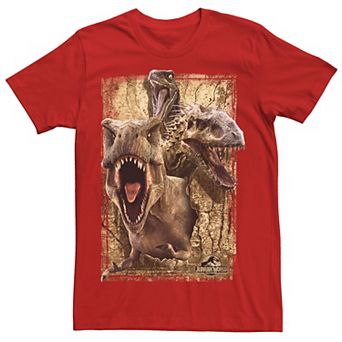 Men's Jurassic World Killer Dinosaur Collage Tee
