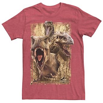 Men's Jurassic World Killer Dinosaur Collage Tee