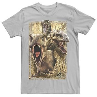 Men's Jurassic World Killer Dinosaur Collage Tee