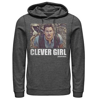 Men's Jurassic World Clever Girl Portrait Hoodie