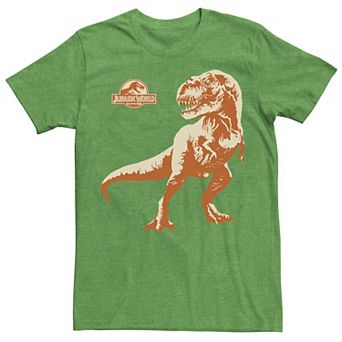 Men's Jurassic World T-Rex Orange Hue Portrait Tee