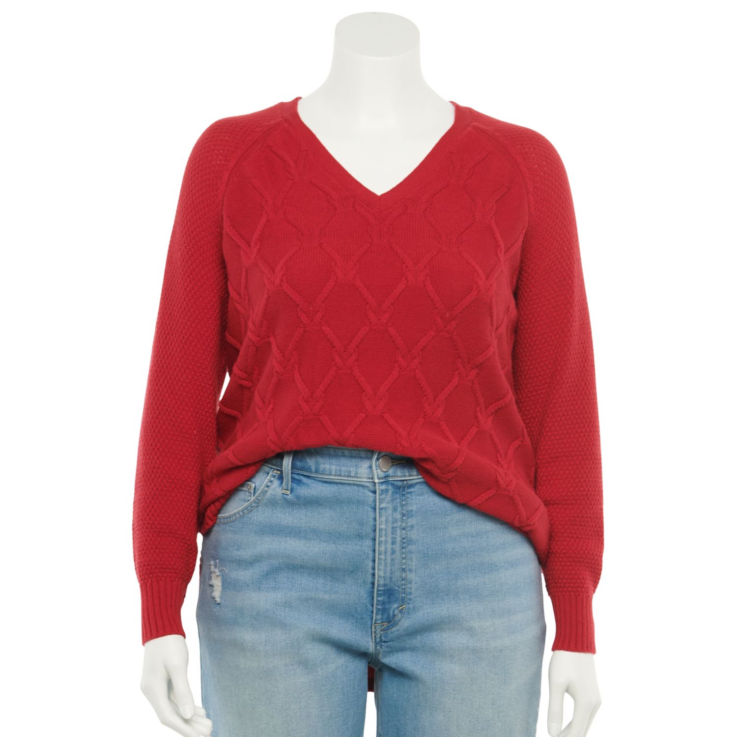 kohls womens plus size sweaters