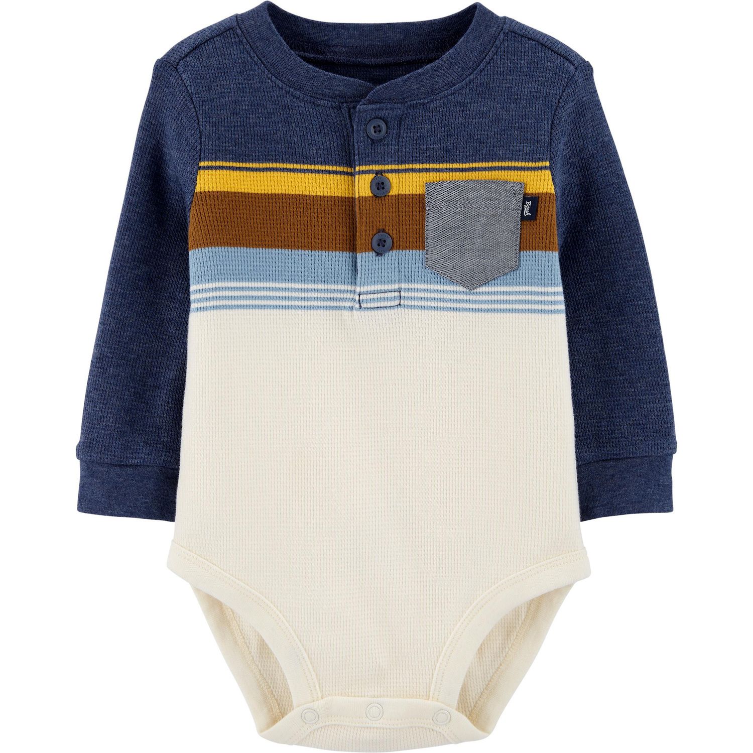 baby boy henley bodysuit