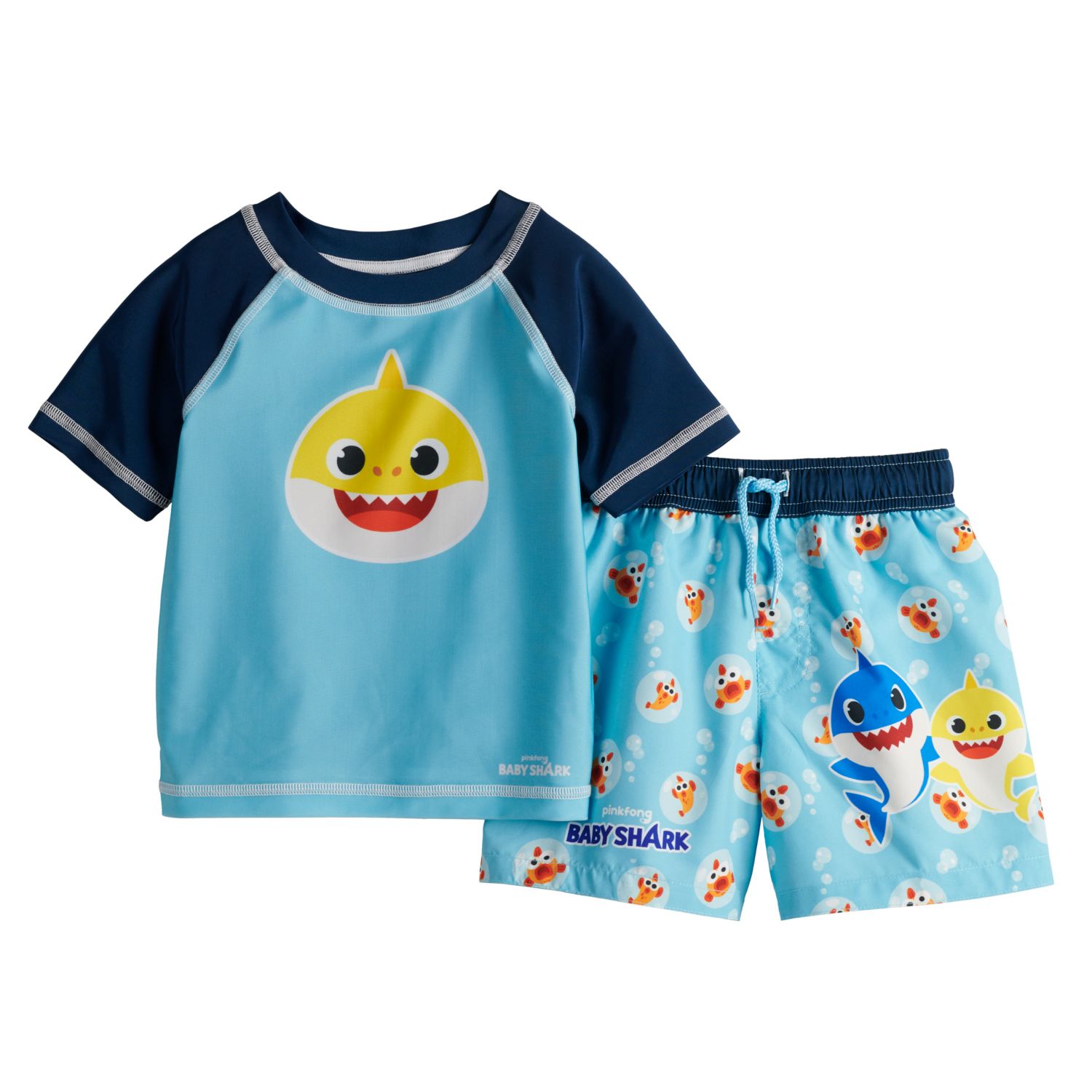 baby shark rash guard