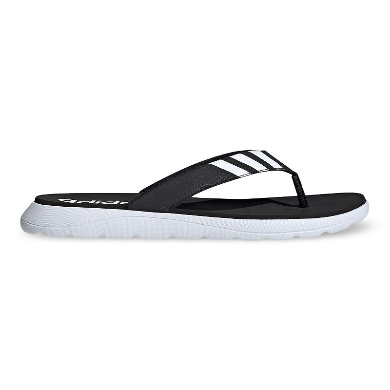 adidas Comfort Mens Flip Flop Sandals, Size: 7, Black