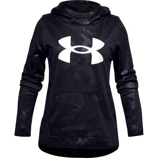 Girls 7 16 Under Armour Armour Fleece Big Logo Printed Hoodie