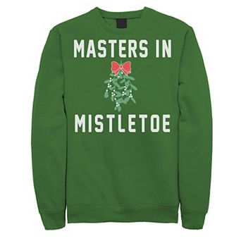 Men's Masters In Mistletoe Christmas Graphic Fleece Pullover