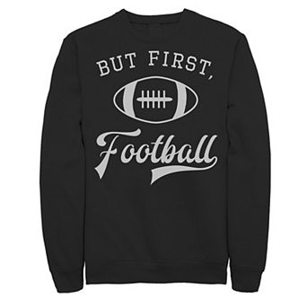 Men's But First Football Poster Graphic Fleece Pullover