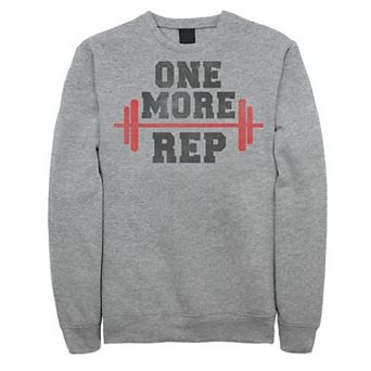 Men's One More Rep Dumbbell Graphic Fleece Pullover