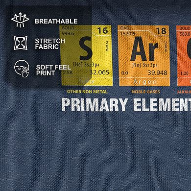 Men's Sarcasm Elements of Humor Periodic Table Graphic Tee