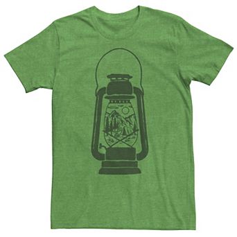 Men's Camping Lantern Great Outdoors Vintage Graphic Tee