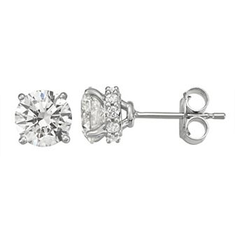 Evolv 14k White Gold 2 Carat T.W. IGI Certified Lab-Grown Diamond Stud Earrings