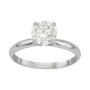 Evolv 14k Gold 1 1/4 Carat T.W. IGI Certified Lab-Grown Diamond Solitaire Engagement Ring